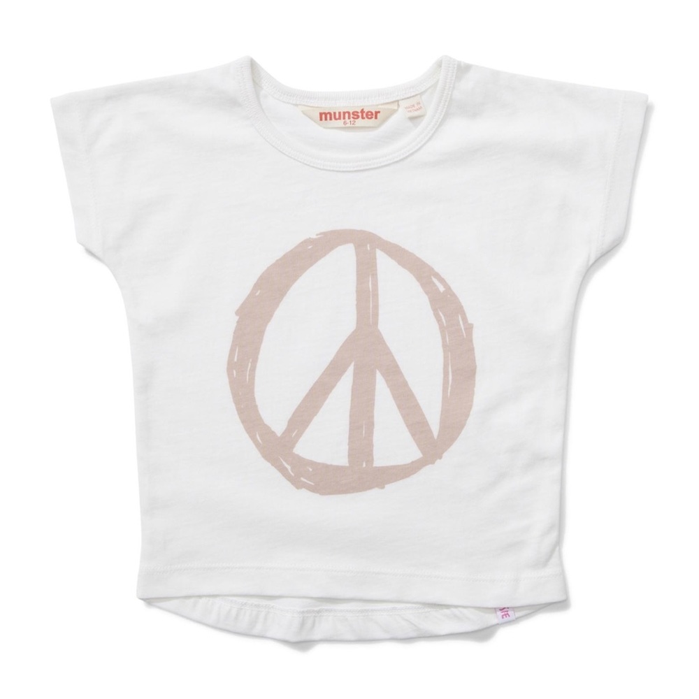 Girls Munster peace graphic tee